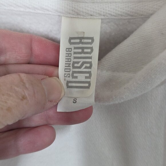 Brisco Brands California Bear Hoodie Mens Size Small White Sweatshirt **READ** - Picture 3 of 16